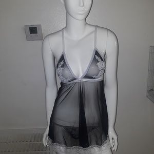 Avidlove women V neck lace babydool mash chemise